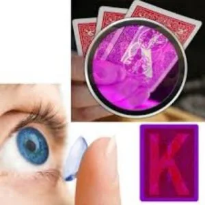 Invisible playing cards contact lenses at 50% discount