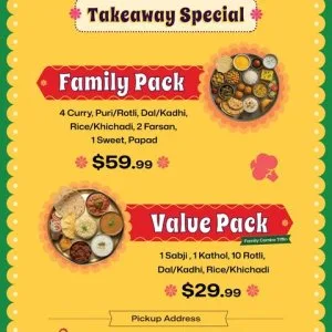 Vatan takeaway special – family pack & value pack available