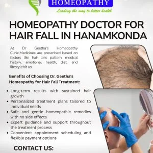 Trusted homeopathy doctor for hair fall in hanamkonda