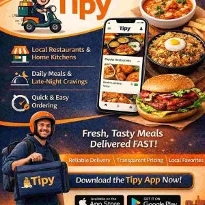 Food delivery near me order fresh fast with tipy
