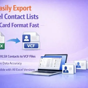 Easily export excel contact lists to vcard format fast