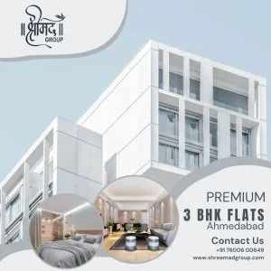 Premium 3 bhk flat in science city ahmedabad shreemad group