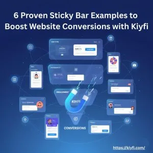 6 sticky bar examples to increase website conversions