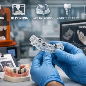 3d printed surgical guide for dental implant surgery curewith