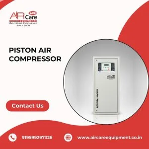 Piston air compressor by air care equipments reliable high p