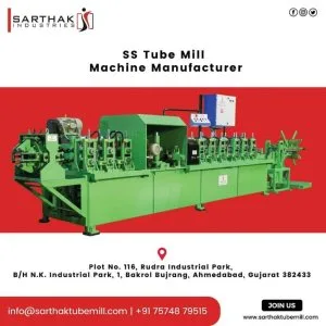 Stainless steel pipe making machine supplier in india sarthak