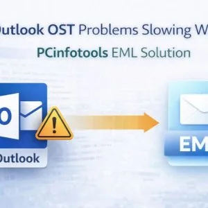 Outlook ost problems slowing work pcinfotools eml solution