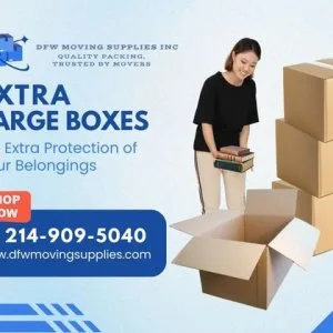Extra large moving boxes for safe easy transport
