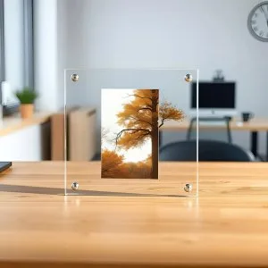 Acrylic photo and certificate frame