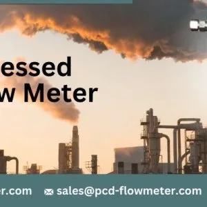Compressed air flow meter for energy monitoring industrial gra