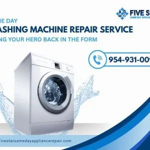 Same day washing machine repair service