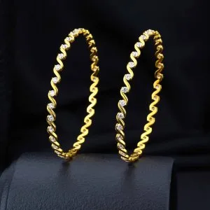Elegant gold bangles designs for women