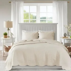 Madison park coverlet for lightweight comfort and layered bedroo
