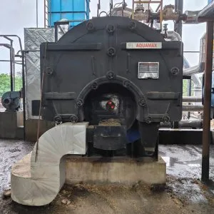 Biogas fired boiler