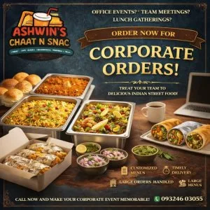 Corporate fast food orders in navi mumbai ashwins chaat n sn