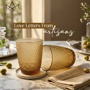 Uplift your dining collection with artisanal glasses