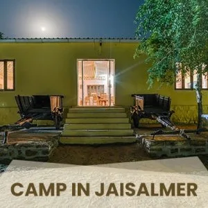 Adventure desert camping in jaisalmer with jeep safari
