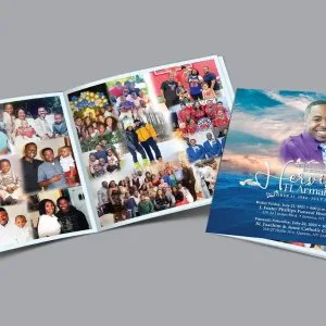 Custom memorial booklet near queens