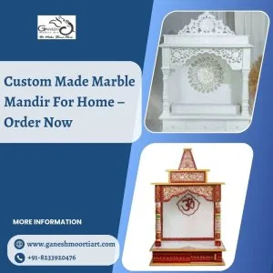 Custom made marble mandir for home order now