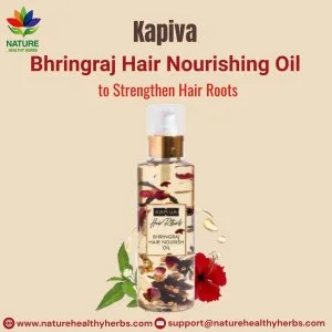 Kapiva bhringraj hair nourishing oil to strengthen hair roots