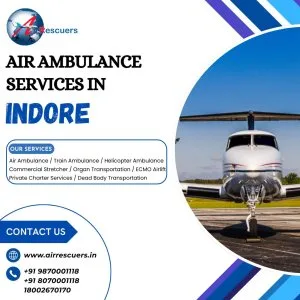 Trusted air medical transport across indore