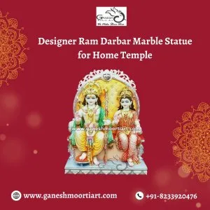 Designer ram darbar marble statue for home temple