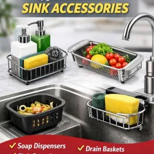 Premium kitchen sink accessories for modern organized kitchens