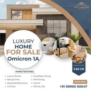 Luxury 200 sq mtr independent kothi in omicron 1a greater noi