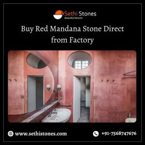 Buy red mandana stone direct from factory