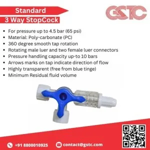 Gstc 3way stopcock standard high quality iv device