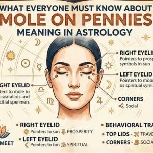 What everyone must know about mole on pennies meaning in astrolo