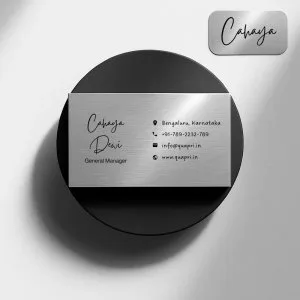 Metallic business cards