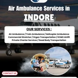 Emergency icu air transport in indore