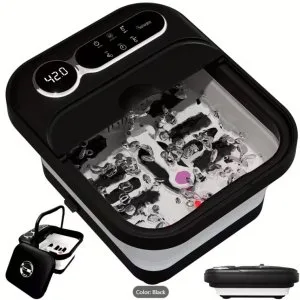 Heated foot spa massager