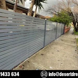 Aluminum slatted fences and louver fences suppliers in uae