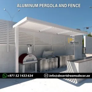Design and fabrication aluminum pergola in uae