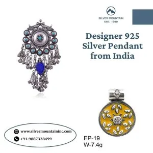 Designer 925 silver pendant from india perfect gift option
