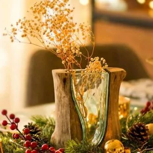 Glass wood fire home decor for eyecatching interiors