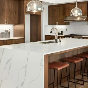 Porcelain tile kitchen countertops for durable modern kitchens