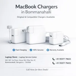 Macbook charger price in bommanahalli original compatible av
