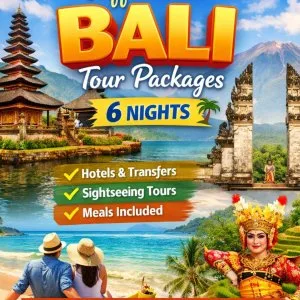 Affordable bali tour packages 6 nights call 91 9090484850