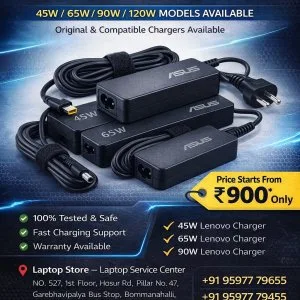Asus laptop adapter price in bommanahalli