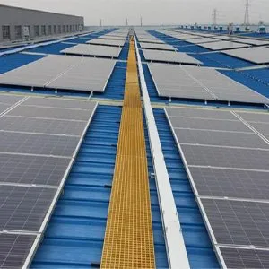 Safe access with frp walkways for solar infrastructure