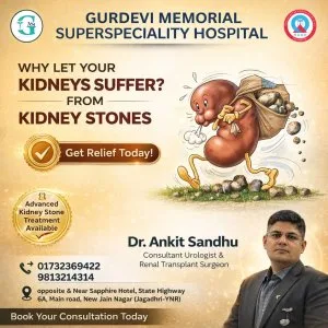 Which hospital is best for kidney stone treatment in yamunanagar