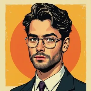 Illustration of a man in a suit
