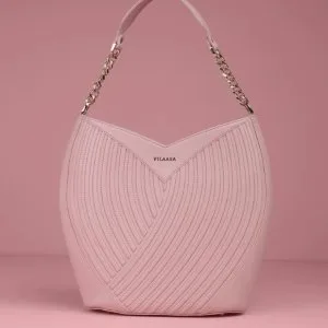 Tulip brown handbag genuine leather bag for women