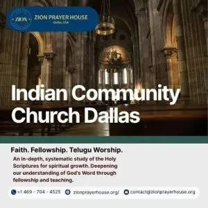Indian community church dallas zion prayer house