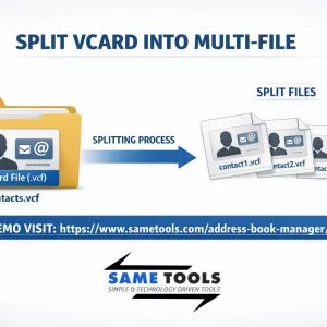 Messy contact list causing trouble organize it by splitting vcf