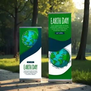 Custom rollup standee printing services in bengaluru