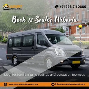 12 seater urbania rental
